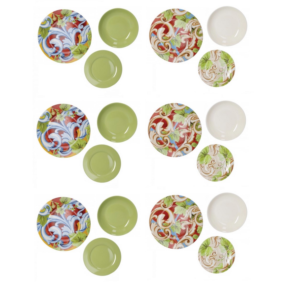 Acquista online Brandani Dinnerware set 18 pieces Pomo porcelain Brandani